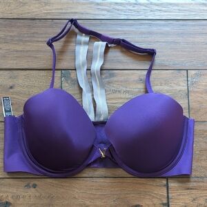 Victoria Secret Lined Demi Purple Bra Size 36C